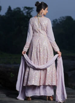 Teen Girls Mauve Embroidered Georgette Anarkali Suit Wedding Wear 11 Teen Girls Mauve Embroidered Georgette Anarkali Suit Wedding Wear -Mahra Clothing Shop Mauve Embroidered Georgette Anarkali Suit SLBS02308915 b 2
