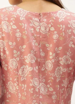 Mauve Modal Silk Fit And Flare Dress After Six Wear -Mahra Clothing Shop Mauve Modal Silk Fit And Flare Dress DRBS02203485 rrc2