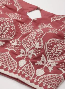 Teen Girls Mauve N Burgundy Embroidered V NeckLehenga Set Festive Wear -Mahra Clothing Shop Mauve N Burgundy Embroidered V NeckLehenga Set GHBS02203488 rrc1