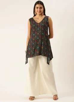 Teen Girls Mauve N Off White Cotton Kurta Set Festive Wear -Mahra Clothing Shop Mauve N Off White Cotton Kurta Set KSBS02111114 u 2