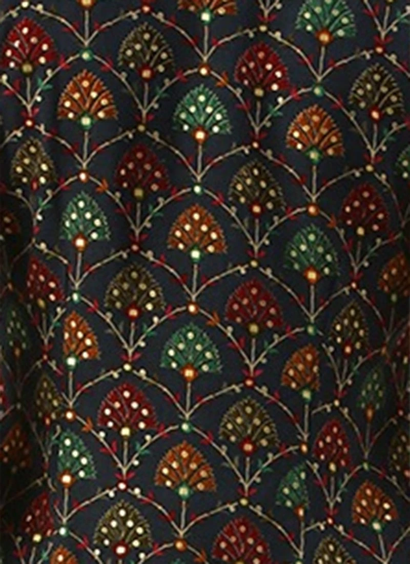 Mauve N Off White Cotton Kurta Set Festive Wear After Six Wear 7 Mauve N Off White Cotton Kurta Set Festive Wear After Six Wear - Image 7