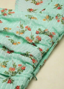 Mint Green Georgette Digital Printed Dress After Six Wear -Mahra Clothing Shop Mint Green Georgette Digital Printed Dress DRBS02211307 rrc3