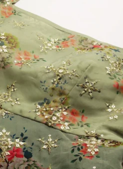 Mint Green Organza N Layered Style Gown Wedding Wear -Mahra Clothing Shop Mint Green Organza N Layered Style Gown IWBS02206201 rrc1