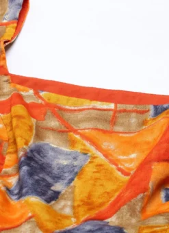 MultiColored Bell Sleeve Dress After Six Wear -Mahra Clothing Shop MultiColored Bell Sleeve Dress DRBS02105352 rrc1