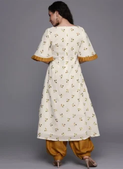 Multicolor Printed Cape Sleeves Salwar Set After Six Wear -Mahra Clothing Shop Multicolor Printed Cape Sleeves Salwar Set KSBS01911570 b