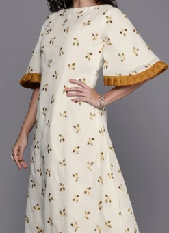 Multicolor Printed Cape Sleeves Salwar Set After Six Wear