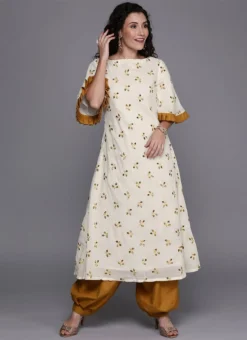 Multicolor Printed Cape Sleeves Salwar Set After Six Wear -Mahra Clothing Shop Multicolor Printed Cape Sleeves Salwar Set KSBS01911570 u