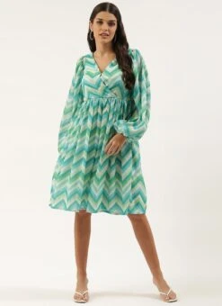 Multicolored Chinon Printed N Embroidered Maxi Dress After Six Wear -Mahra Clothing Shop Multicolored Chinon Printed N Embroidered Maxi dress DRBS02205040 u