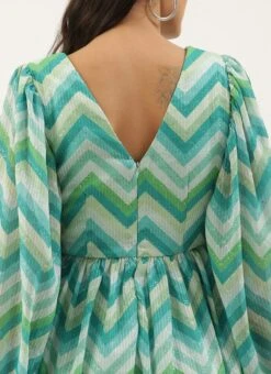 Multicolored Chinon Printed N Embroidered Maxi Dress After Six Wear -Mahra Clothing Shop Multicolored Chinon Printed N Embroidered Maxi dress DRBS02205040 rrc2