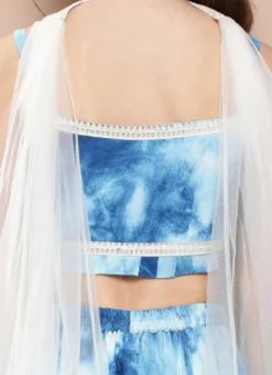 Bottom From Multicolored Chinon Sharara Set After Six Wear -Mahra Clothing Shop Multicolored Chinon Sharara Set IWBS02302198 rrc2 1