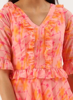 Multicolored Digital Print Georgette Gown Festive Wear -Mahra Clothing Shop Multicolored Digital Print Georgette Gown DRBS02206241 rrc1