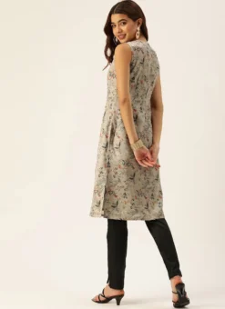 Teen Girls Multicolored Digital Printed N Black Kurta Set After Six Wear -Mahra Clothing Shop Multicolored Digital Printed N Black Kurta Set KSBS02110927 b 2