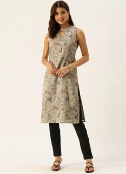 Teen Girls Multicolored Digital Printed N Black Kurta Set After Six Wear -Mahra Clothing Shop Multicolored Digital Printed N Black Kurta Set KSBS02110927 u 2