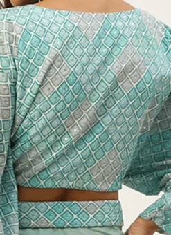 Teen Girls Multicolored Embroidered Crop Top N Palazzo Festive Wear -Mahra Clothing Shop Multicolored Embroidered Crop Top N Palazzo IWBS02207405 rrc2