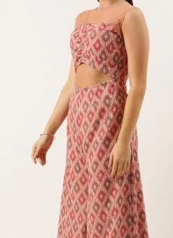 Multicolored Georgette Digital Printed Jumpsuit After Six Wear