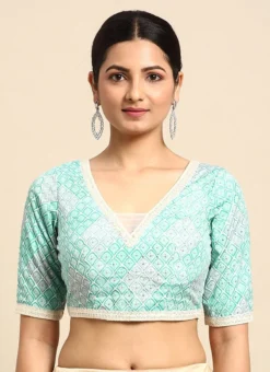 Multicolored Georgette Embroidered Blouse Festive Wear -Mahra Clothing Shop Multicolored Georgette Embroidered Blouse BLBS02305184 u