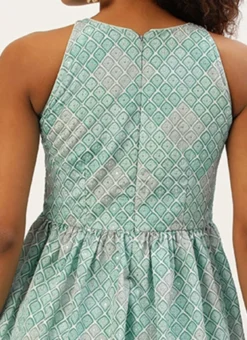 Top From Multicolored Georgette Embroidered Gharara Suit After Six Wear -Mahra Clothing Shop Multicolored Georgette Embroidered Gharara Suit IWBS02209754 rrc3