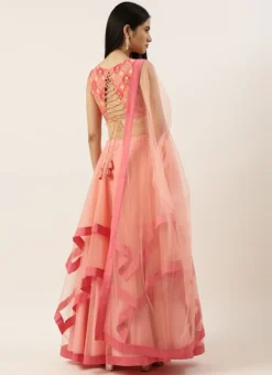 Teen Girls Multicolored Georgette Lehenga Set Party Wear -Mahra Clothing Shop Multicolored Georgette Lehenga Set GHBS02205981 b