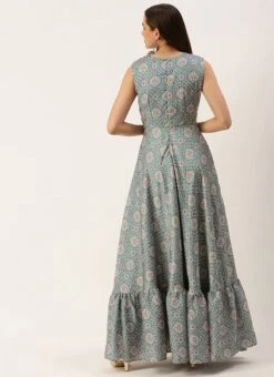 Multicolored Modal Digital Printed Dress Festive Wear After Six Wear -Mahra Clothing Shop Multicolored Modal Digital printed Dress DRBS02210955 b