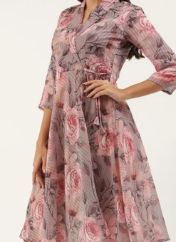 Multicolored N Mauve Kurta Set After Six Wear