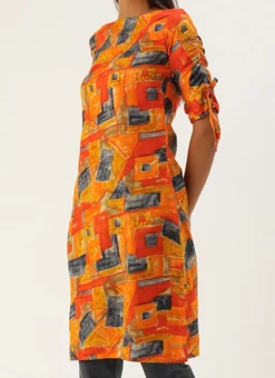 Multicolored Narrow Straight Pant Kurta Set After Six Wear