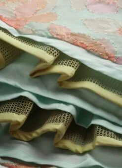 Dupatta From Multicolored Organza Sequins Lehenga Set After Six Wear -Mahra Clothing Shop Multicolored Organza Sequins Lehenga Set GHBS02210933 rrc4