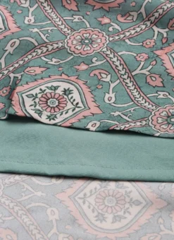 Multicolored Printed Modal Satin Pleated Dress After Six Wear -Mahra Clothing Shop Multicolored Printed Modal Satin Pleated Dress DRBS02212632 rrc4