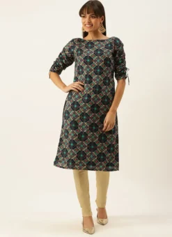 Multicolored Printed Straight Pant Kurta Set Festive Wear -Mahra Clothing Shop Multicolored Printed Straight Pant Kurta Set KSBS02201297 u