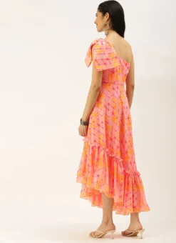 Multicoloured Digital Printed Dress After Six Wear -Mahra Clothing Shop Multicoloured Digital Printed Dress DRBS02208546 b