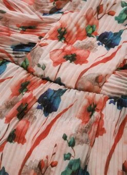 Multicoloured Pleated Georgette Jumpsuit Festive Wear After Six Wear -Mahra Clothing Shop Multicoloured Pleated Georgette Jumpsuit DRBS02211145 rrc1