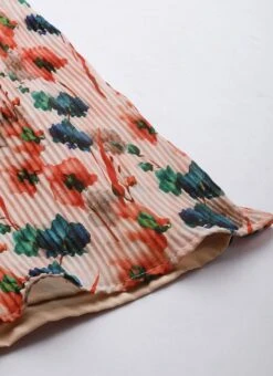 Multicoloured Pleated Georgette Jumpsuit Festive Wear After Six Wear -Mahra Clothing Shop Multicoloured Pleated Georgette Jumpsuit DRBS02211145 rrc3