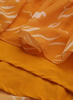 Mustard Digital Print Georgette Maxi Dress After Six Wear -Mahra Clothing Shop Mustard Digital Print Georgette Maxi Dress DRBS02301953 rrc3