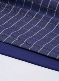 Navy Blue N Beige A Line Kurta Palazzo Set Festive Wear -Mahra Clothing Shop Navy Blue N Beige A Line Kurta Palazzo Set KSBS02101766 rrc4