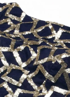 Navy Blue Sequins Net Cold Shoulder Blouse Festive Wear 12 Navy Blue Sequins Net Cold Shoulder Blouse Festive Wear -Mahra Clothing Shop Navy Blue Sequins Net Cold Shoulder Blouse BLBS02303764 rrc1