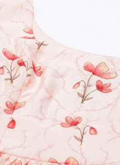 Off White Chanderi Modal Silk Dress After Six Wear -Mahra Clothing Shop Off White Chanderi Modal Silk Dress DRBS02111081 rrc1