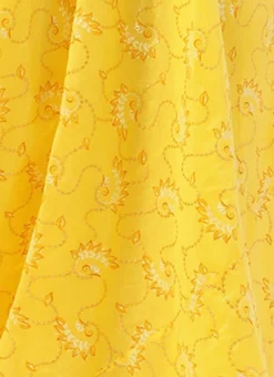 Off White N Yellow Foil Printed Gown Festive Wear -Mahra Clothing Shop Off White N Yellow Foil Printed Gown IWBS02209689 rrc4