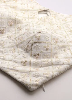 Off White Sequins Embroidery Blouse Festive Wear -Mahra Clothing Shop Off White Sequins Embroidery Blouse BLBS02305206 rrc1