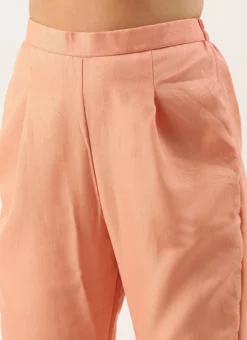 Top From Off White N Peach Embroidered Anarkali Suit After Six Wear -Mahra Clothing Shop Off white N Peach Embroidered Anarkali Suit SLBS02211071 rrc2