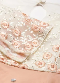 Top From Off White N Peach Embroidered Anarkali Suit After Six Wear -Mahra Clothing Shop Off white N Peach Embroidered Anarkali Suit SLBS02211071 rrc3