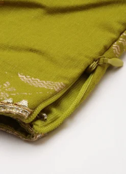 Bottom From Olive Green Rayon Foil Printed Co Ord Set After Six Wear -Mahra Clothing Shop Olive Green Rayon Foil Printed Co ord Set IWBS02211126 rrc4