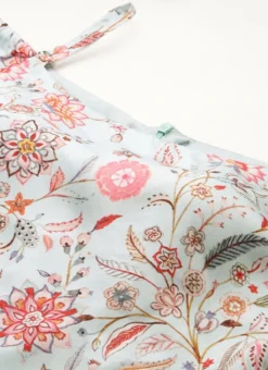 Bottom From Pale Blue Lily Art Silk Printed Gharara Set After Six Wear -Mahra Clothing Shop Pale Blue Lily Art Silk Printed Gharara Set SLBS02302281 rrc1