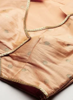 Skirt From Peach Art Silk Jacquard Co Ords Set After Six Wear -Mahra Clothing Shop Peach Art Silk Jacquard Co Ords Set IWBS02211099 rrc1