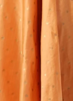 Peach Art Silk Jacquard Pleated Yoke Gown Wedding Wear -Mahra Clothing Shop Peach Art Silk Jacquard Pleated Yoke Gown IWBS02212540 rrc3