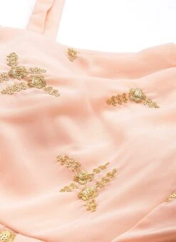 Peach Embroidered Jumpsuit Festive Wear -Mahra Clothing Shop Peach Embroidered Jumpsuit DRBS02306363 rrc1