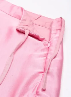 Teen Girls Peach Embroidered N Pink Satin Skirt Set Festive Wear -Mahra Clothing Shop Peach Embroidered N Pink Satin Skirt Set IWBS02211106 rrc3 1