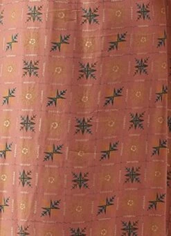 Peach Foil Printed A Line Dress Work Wear 14 Peach Foil Printed A Line Dress Work Wear -Mahra Clothing Shop Peach Foil Printed A line Dress DRBS02111070 rrc3
