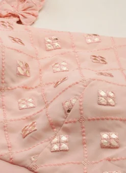 Teen Girls Peach Georgette Sequins One Shoulder Style Gown Party Wear 12 Teen Girls Peach Georgette Sequins One Shoulder Style Gown Party Wear -Mahra Clothing Shop Peach Georgette Sequins One Shoulder Style Gown IWBS02212545 rrc1