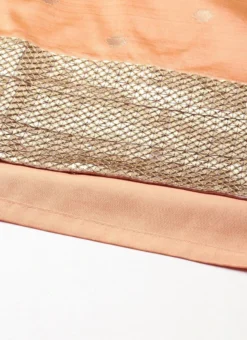 Bottom From Peach Jacquard N Cream Net Sharara Suit Set After Six Wear -Mahra Clothing Shop Peach Jacquard N Cream Net Sharara Suit Set SLBS02301720 rrc4 2