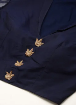 Skirt From Peach Jacquard N Navy Blue Art Silk Skirt Set After Six Wear -Mahra Clothing Shop Peach Jacquard N Navy Blue Art Silk Skirt Set IWBS02212526 rrc1