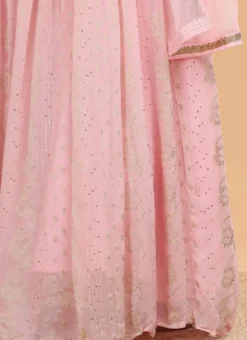 Pink Banarasi Pure Georgette Mirror Embroidery Anarkali Suit Party Wear -Mahra Clothing Shop Pink Banarasi Pure Georgette Mirror Embroidery Anarkali Suit SLJKSCB5231 rrc3